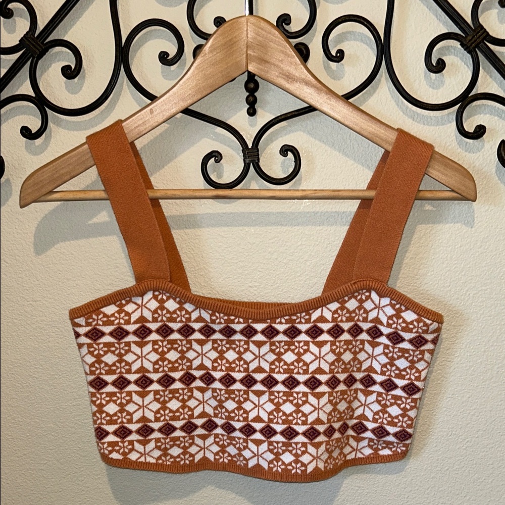 INTIMATELY FREE BY FREE PEOPLE CROPPED TANK SIZE MEDIUM